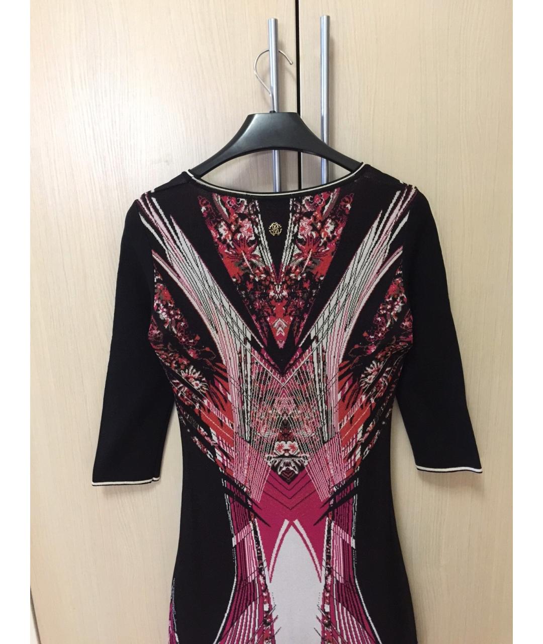 ROBERTO CAVALLI Мульти вискозное повседневное платье, фото 5