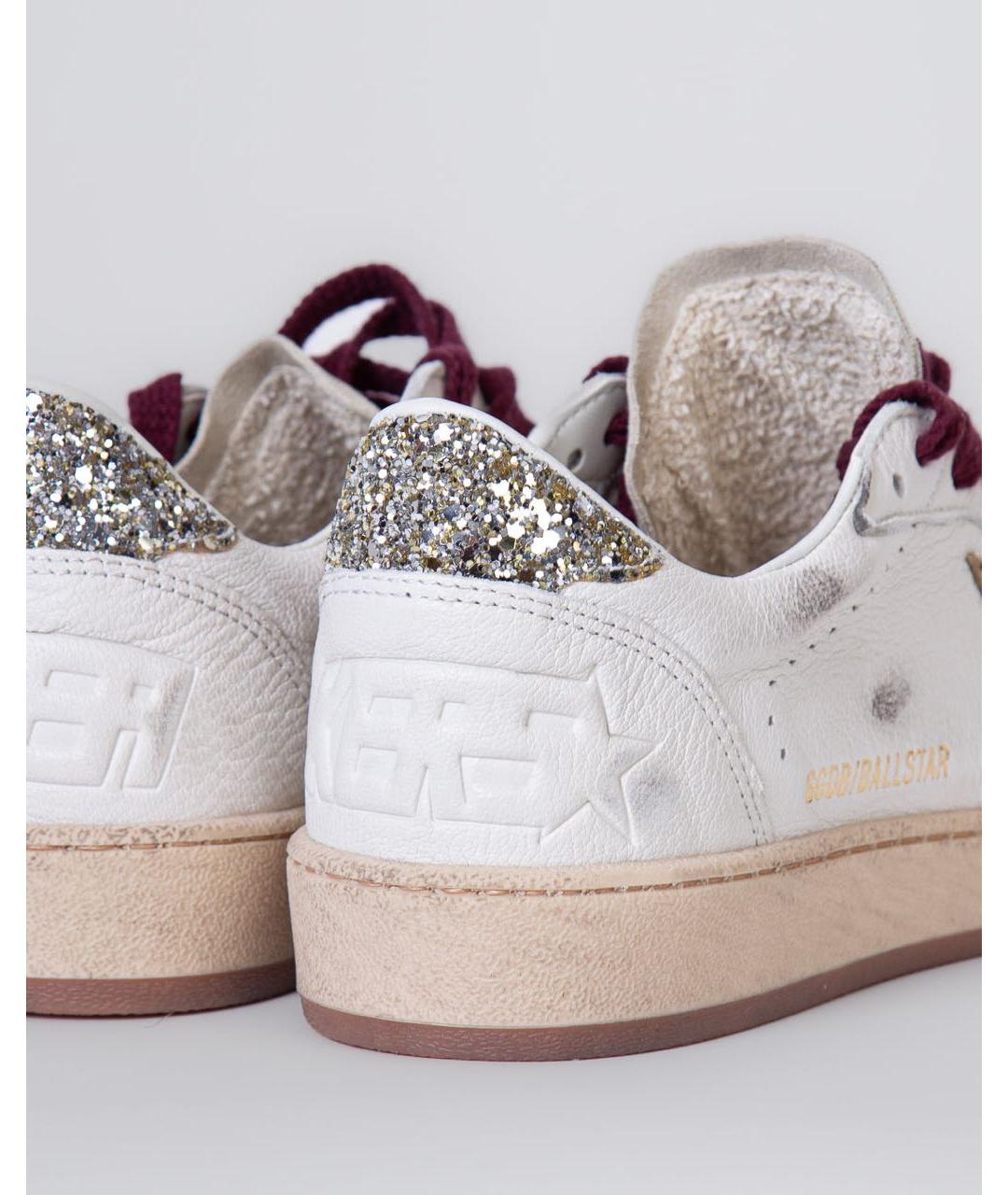 GOLDEN GOOSE Белые кожаные кеды, фото 6
