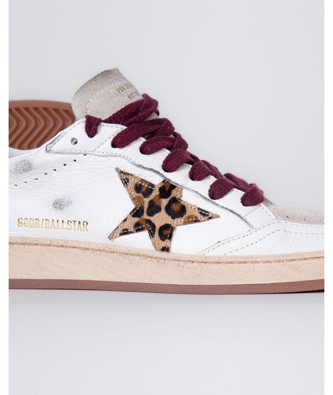 GOLDEN GOOSE Белые кожаные кеды, фото 5