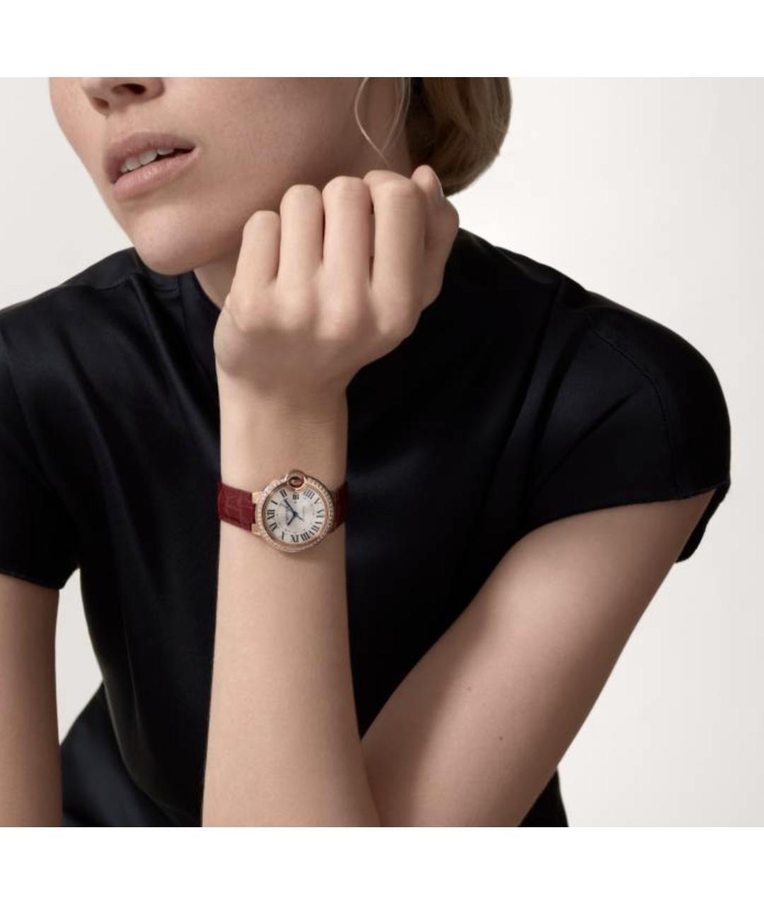 CARTIER Красные часы из розового золота, фото 2