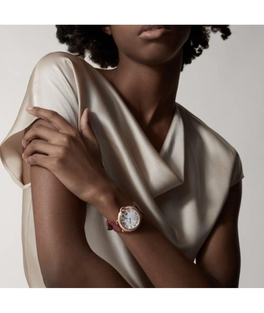 CARTIER Красные часы из розового золота, фото 2