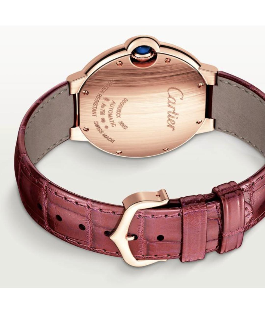 CARTIER Красные часы из розового золота, фото 3