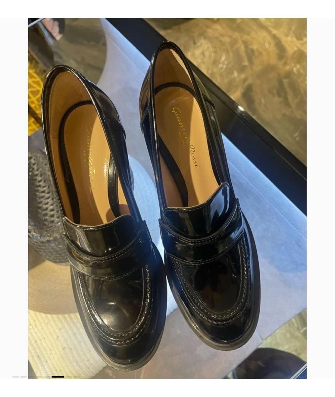 GIANVITO ROSSI Черные кожаные туфли, фото 6