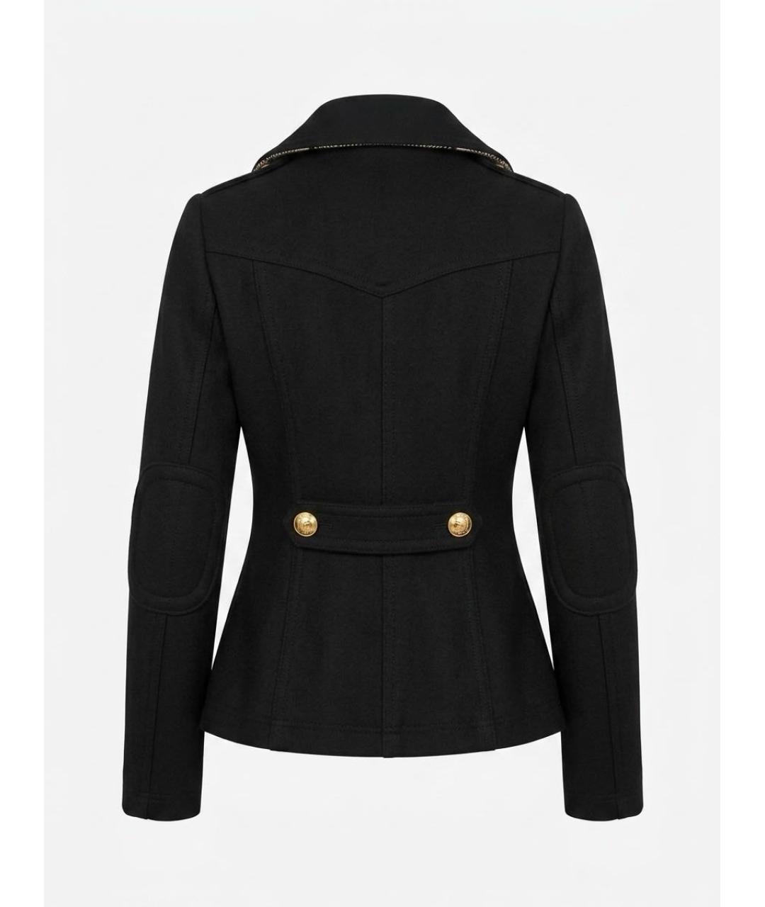 BURBERRY Черное шерстяное пальто, фото 2