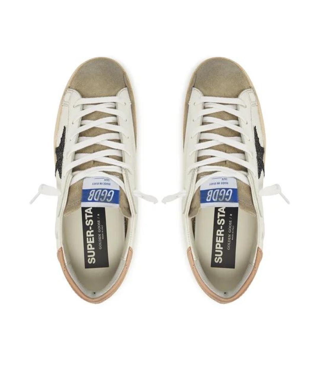 GOLDEN GOOSE Белые кожаные кеды, фото 3
