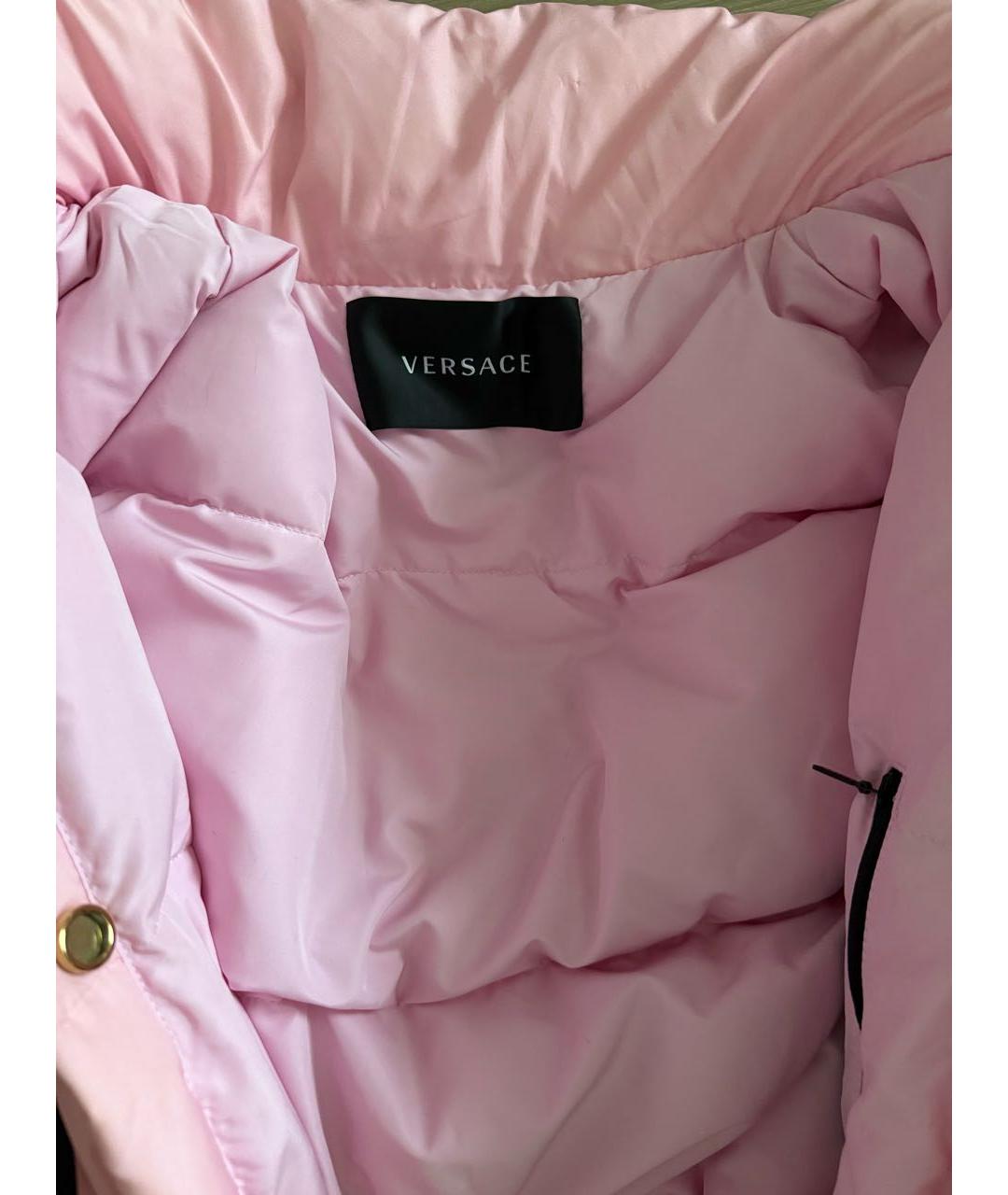 VERSACE Розовая полиэстеровая куртка, фото 3