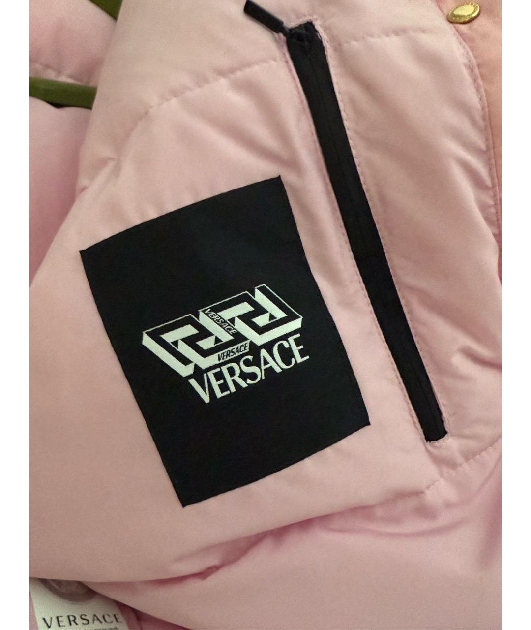 VERSACE Розовая полиэстеровая куртка, фото 6