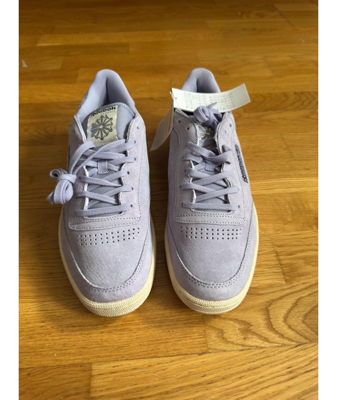 REEBOK Фиолетовые замшевые низкие кроссовки / кеды, фото 2