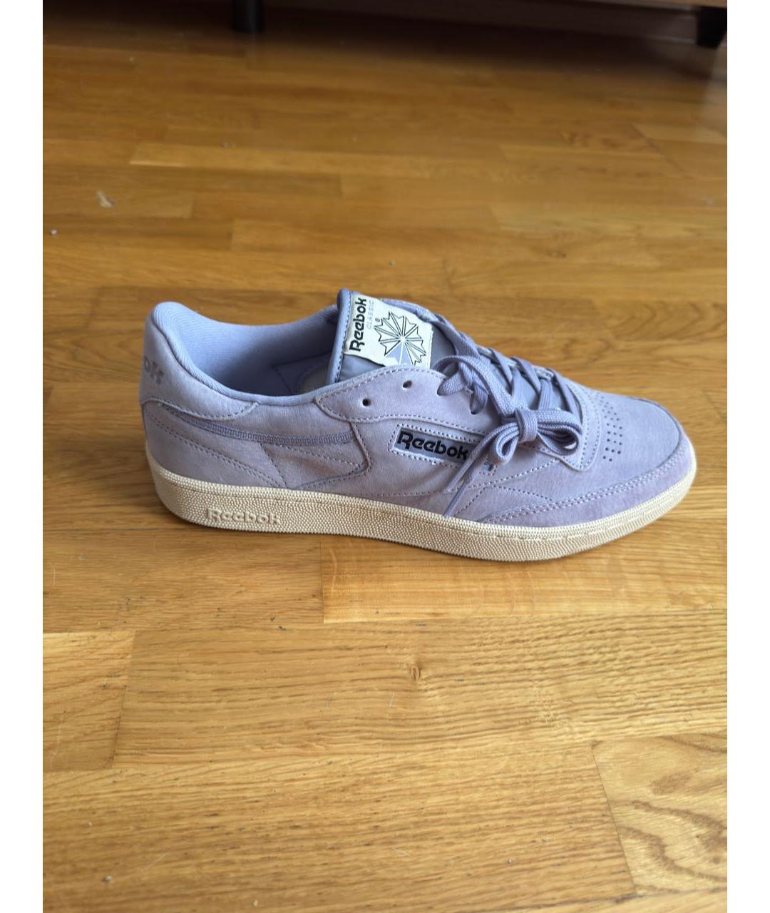REEBOK Фиолетовые замшевые низкие кроссовки / кеды, фото 5