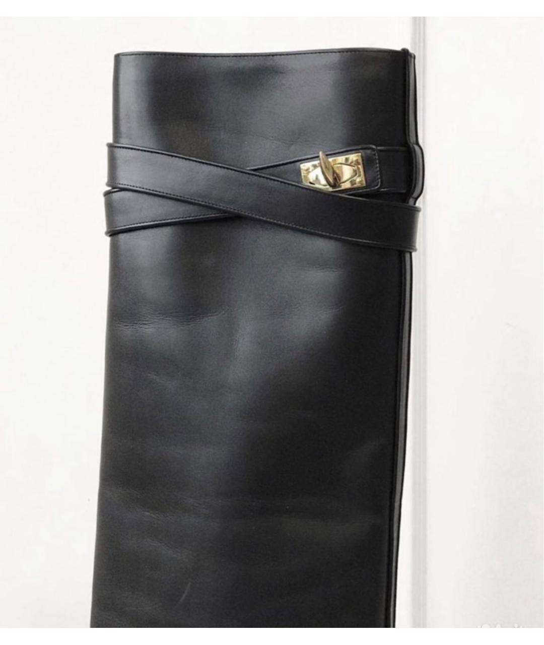 GIVENCHY Черные кожаные сапоги, фото 6