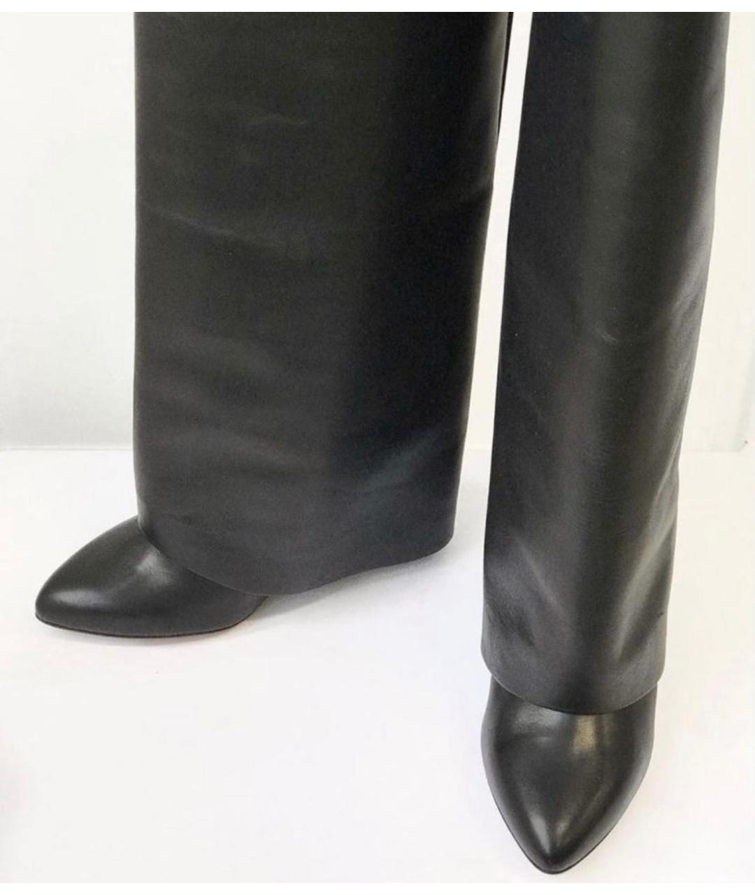 GIVENCHY Черные кожаные сапоги, фото 7