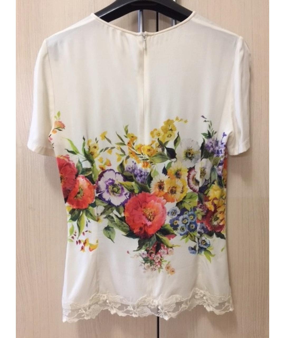 DOLCE&GABBANA Мульти шелковая блузы, фото 2