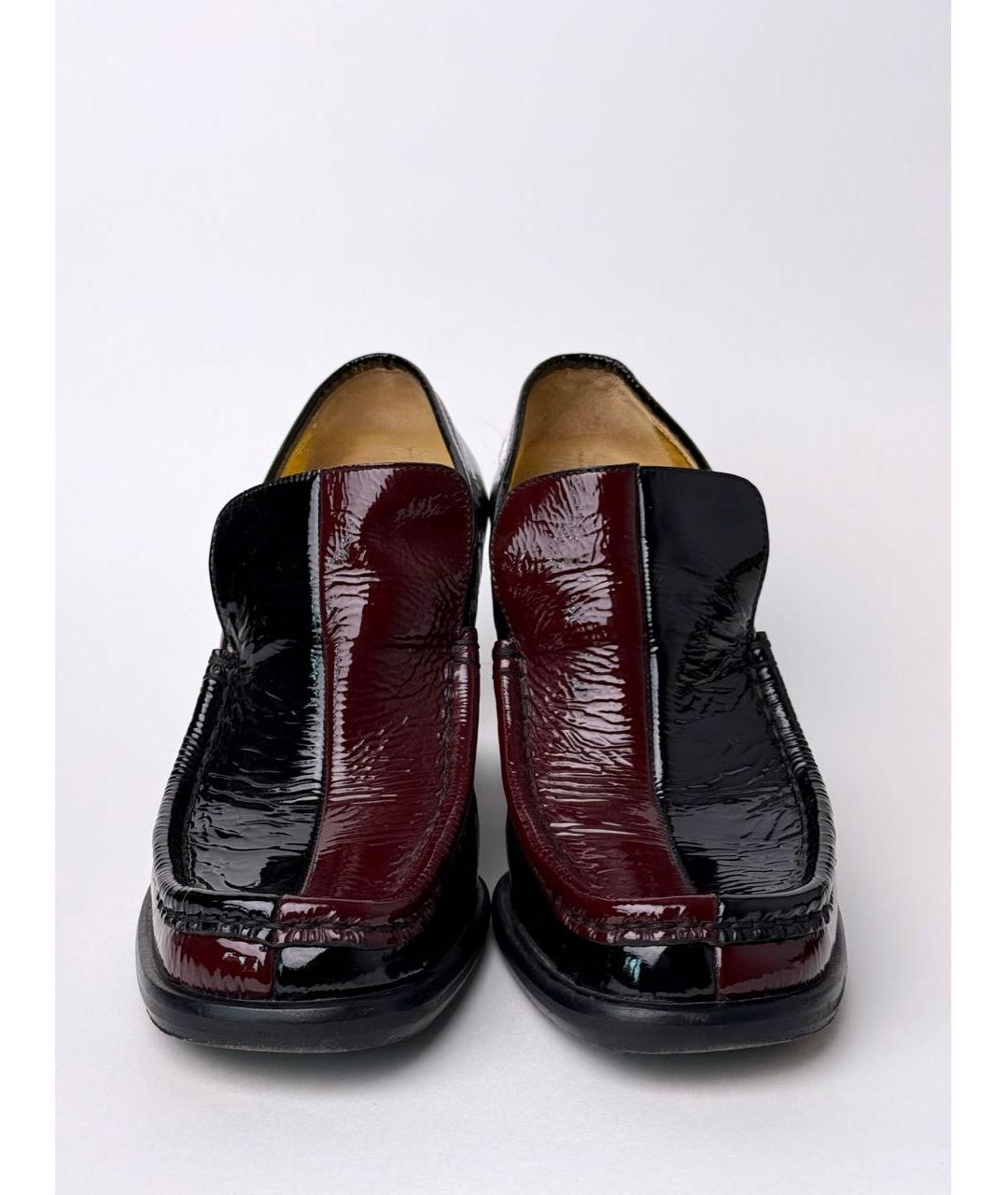 ACNE STUDIOS Бордовые туфли из лакированной кожи, фото 3