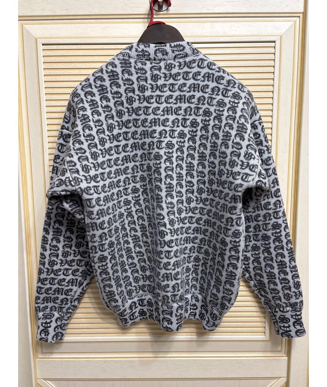VETEMENTS Серый кашемировый джемпер / свитер, фото 8
