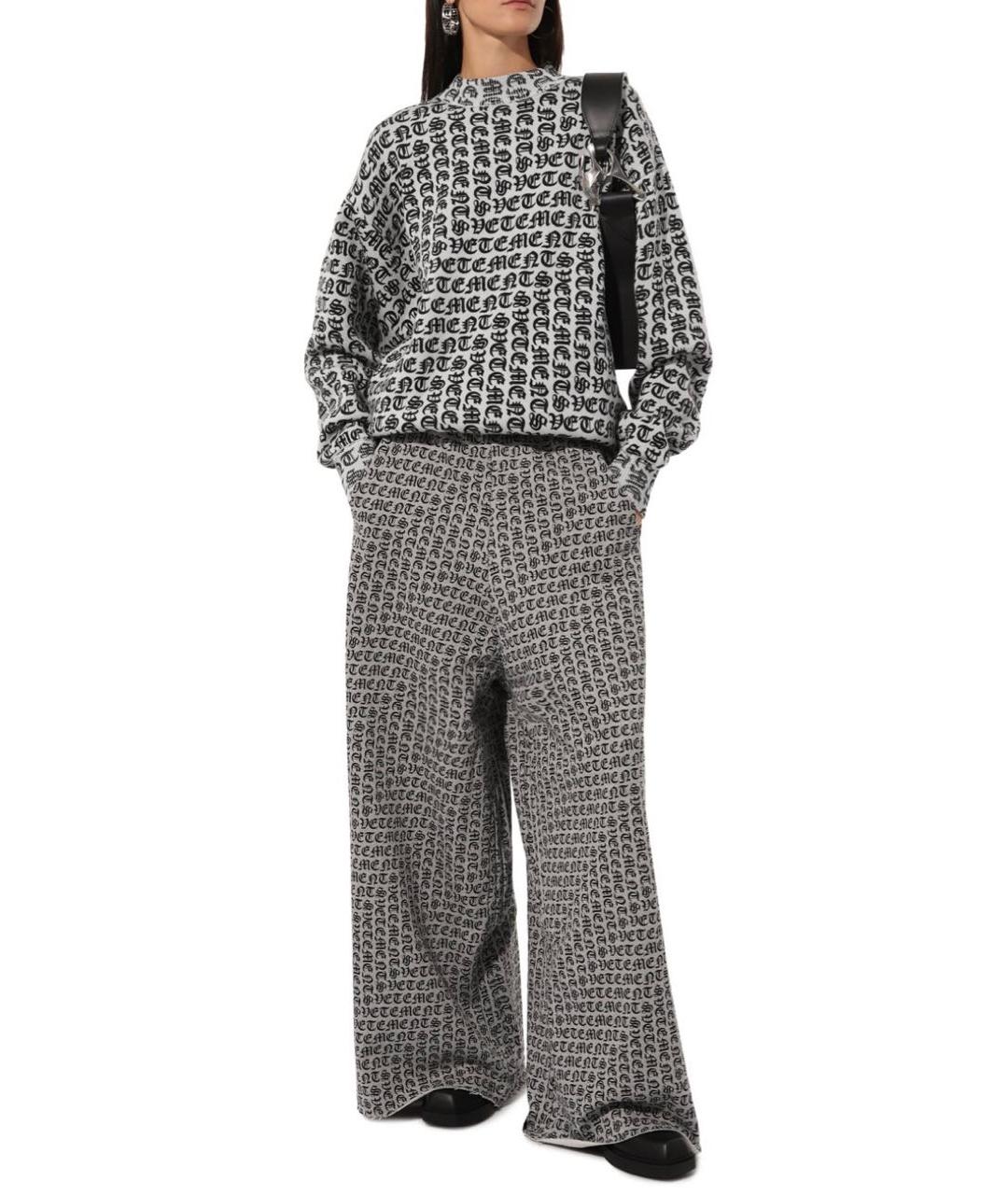 VETEMENTS Серый кашемировый джемпер / свитер, фото 2