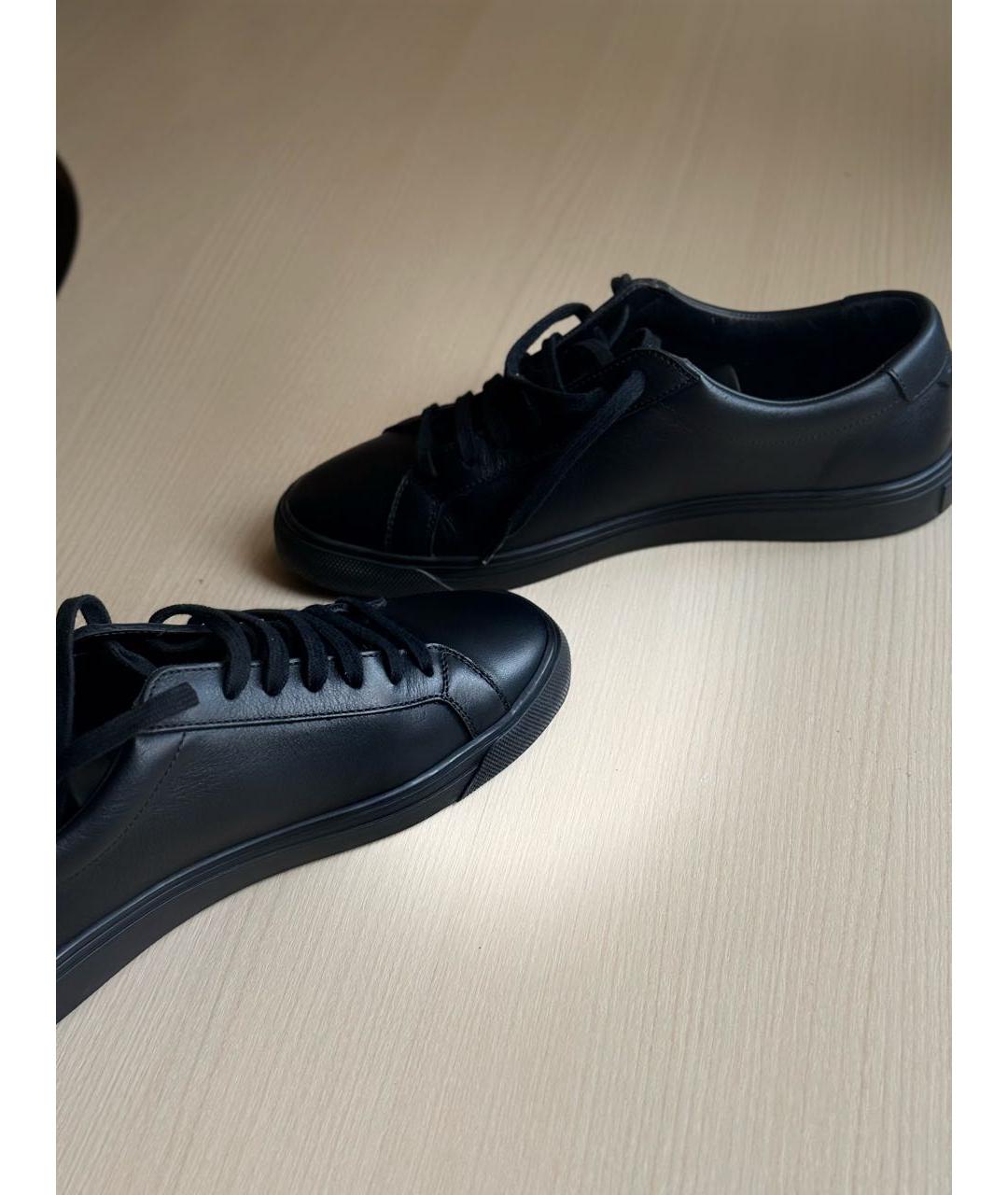 SAINT LAURENT Черные кожаные кеды, фото 6