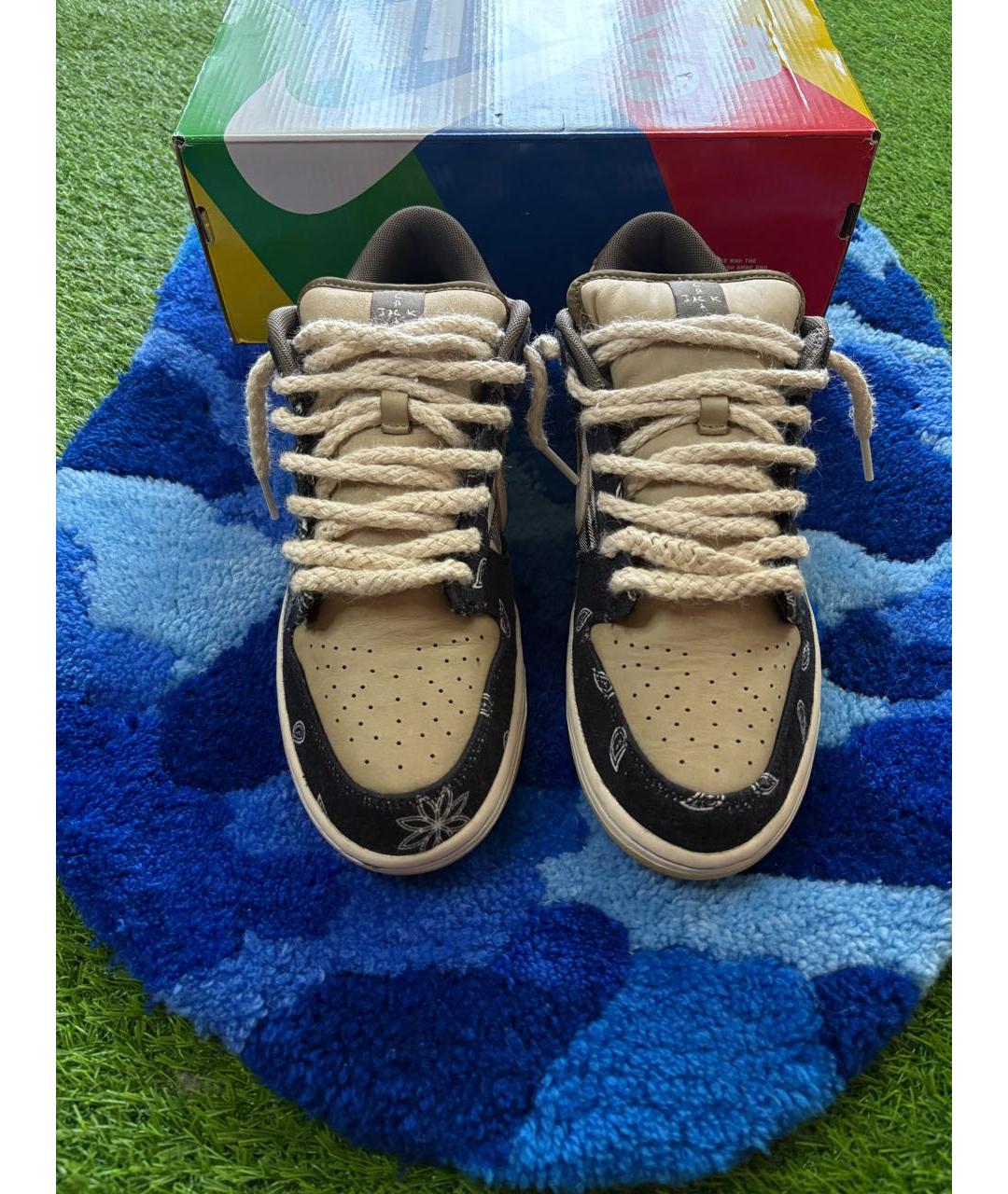 NIKELAB Черные нубуковые низкие кроссовки / кеды, фото 2