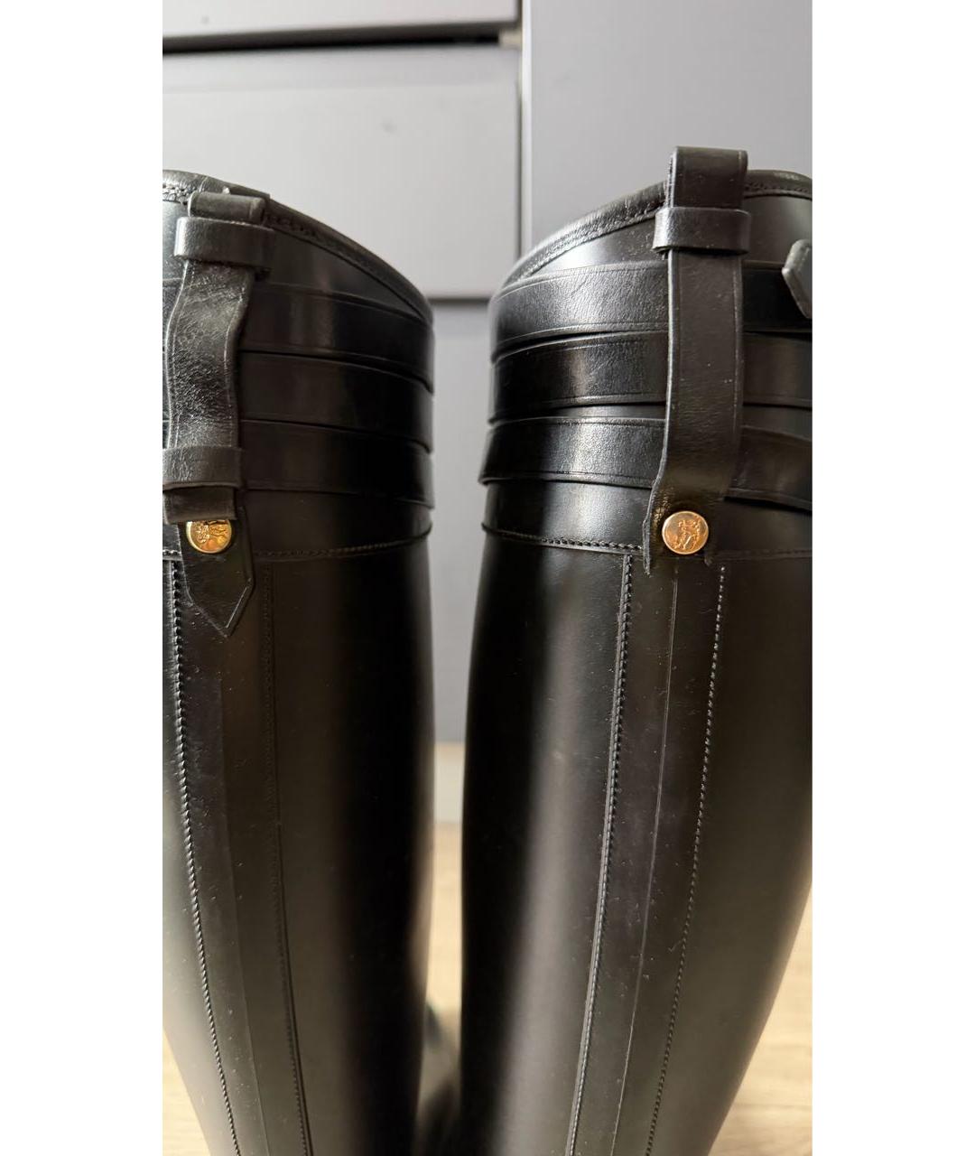 BURBERRY Черные резиновые сапоги, фото 8