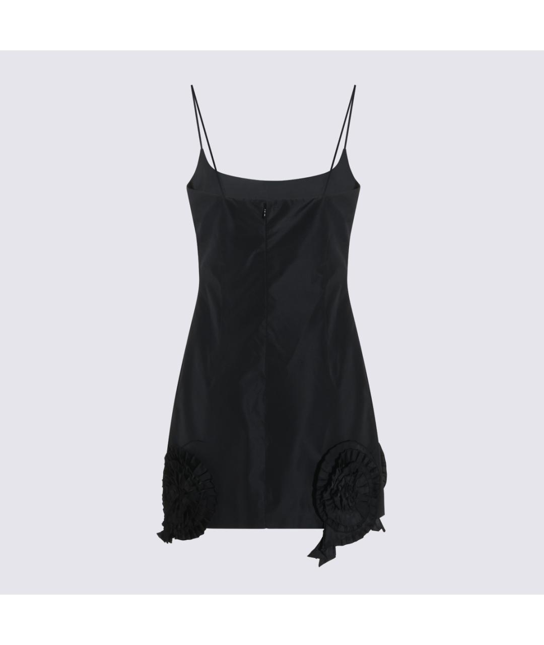 BLUMARINE Черное полиэстеровое коктейльное платье, фото 2