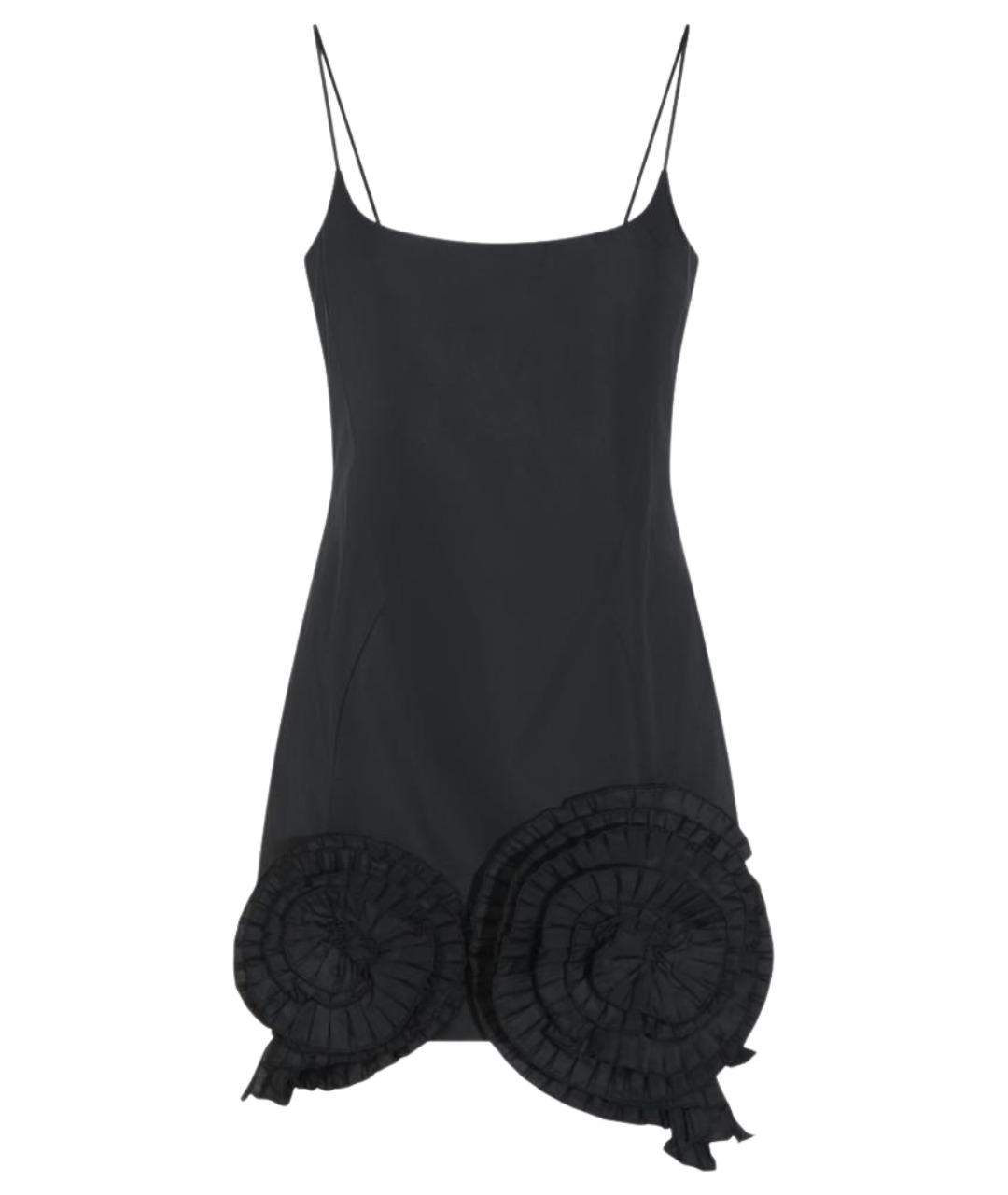 BLUMARINE Черное полиэстеровое коктейльное платье, фото 1