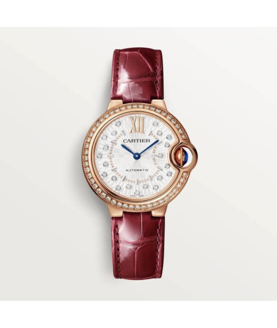 CARTIER Красные часы из розового золота, фото 4