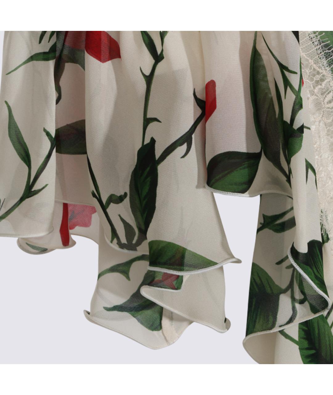 BLUMARINE Мульти вискозная рубашка, фото 4