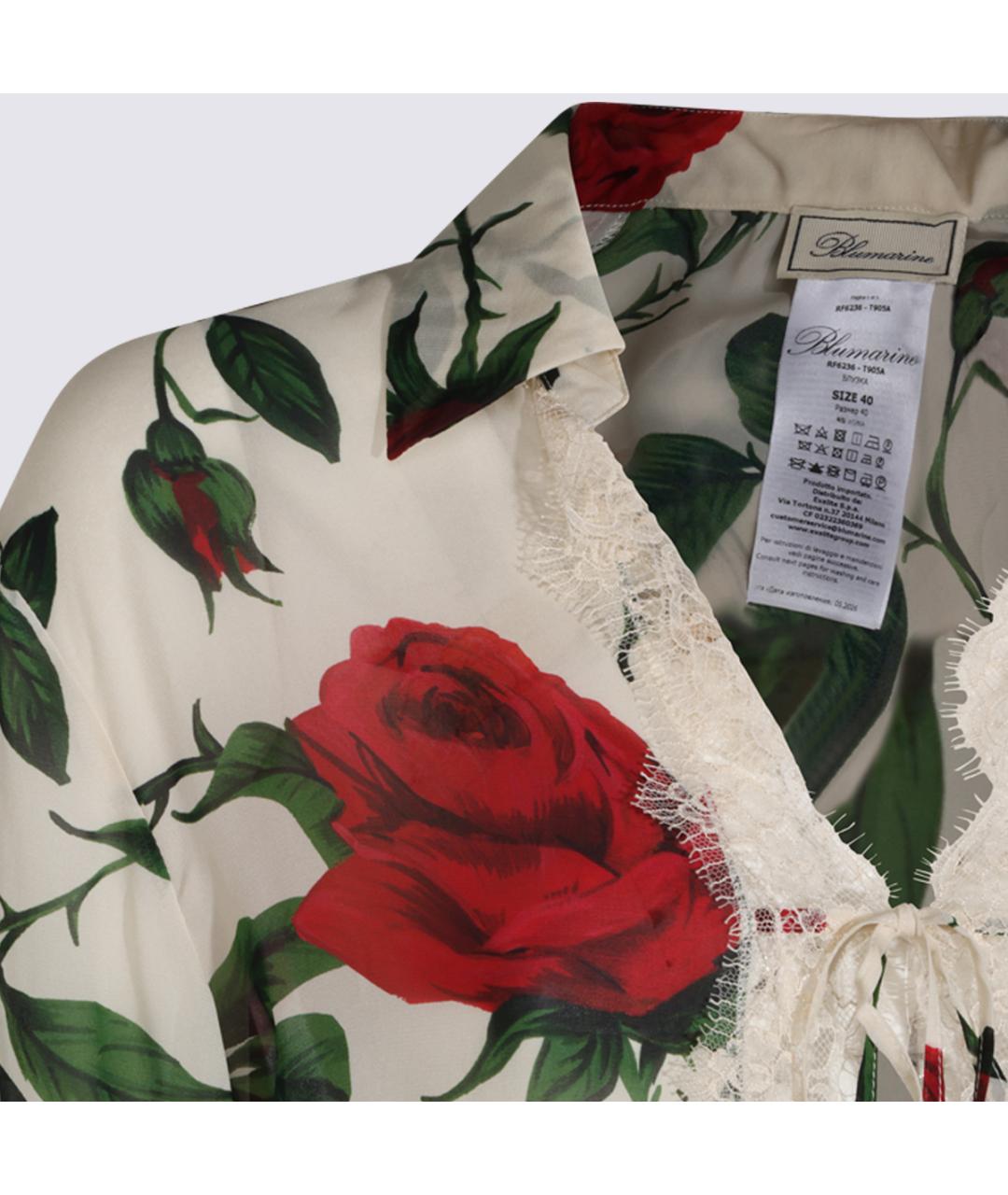 BLUMARINE Мульти вискозная рубашка, фото 3