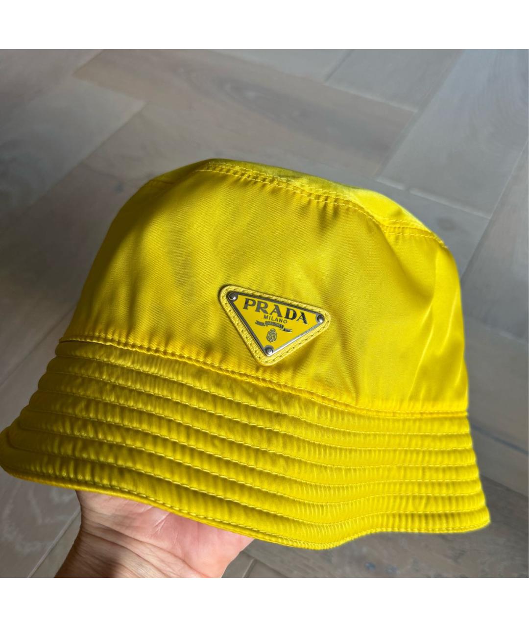 PRADA Желтая панама, фото 5