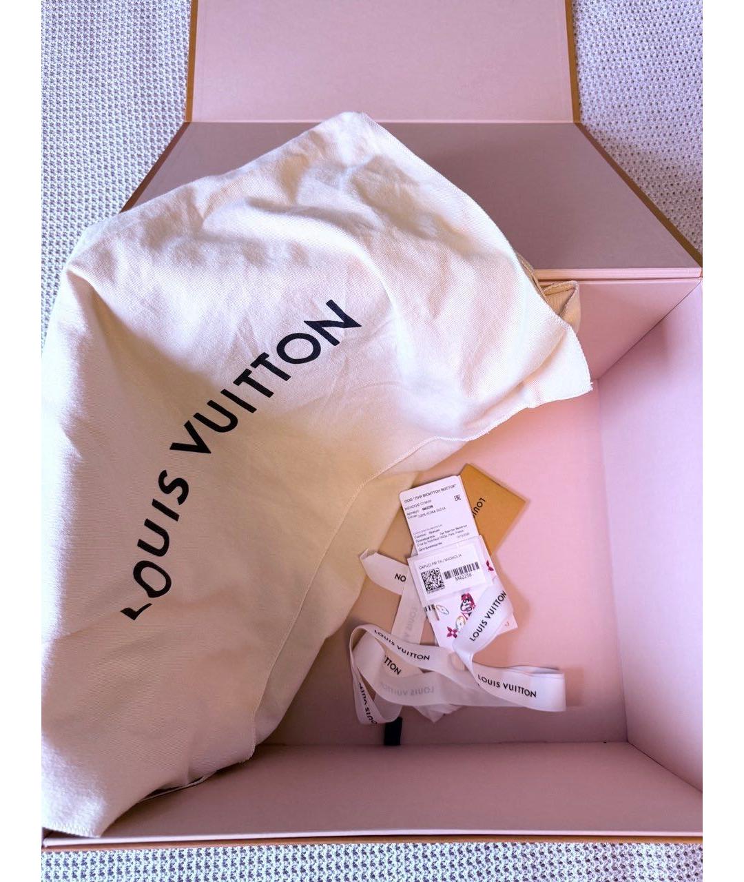 LOUIS VUITTON Розовая кожаная сумка с короткими ручками, фото 3