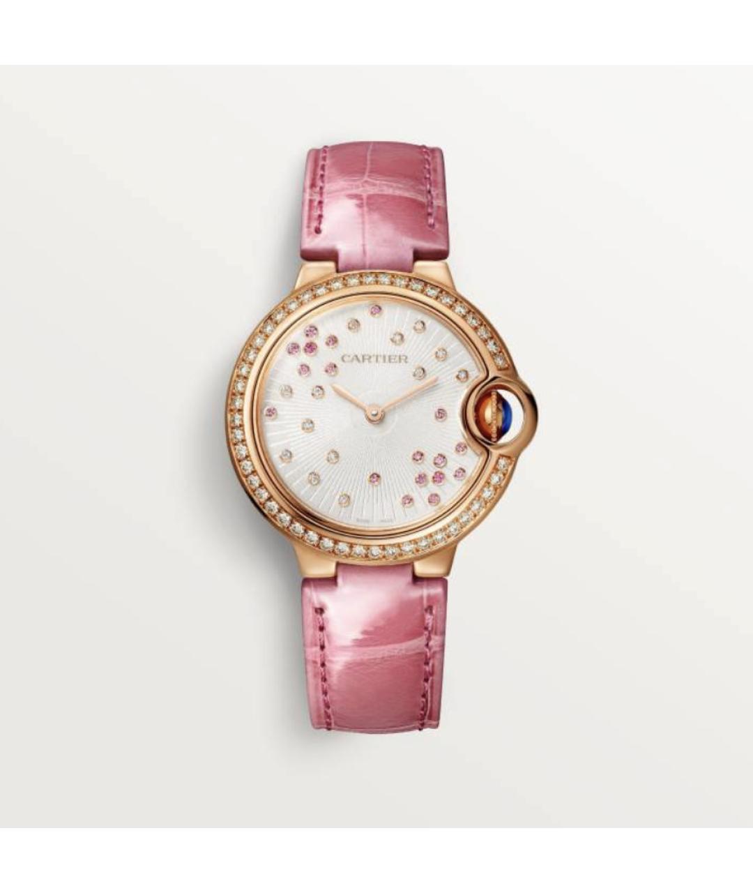 CARTIER Розовые часы из розового золота, фото 4