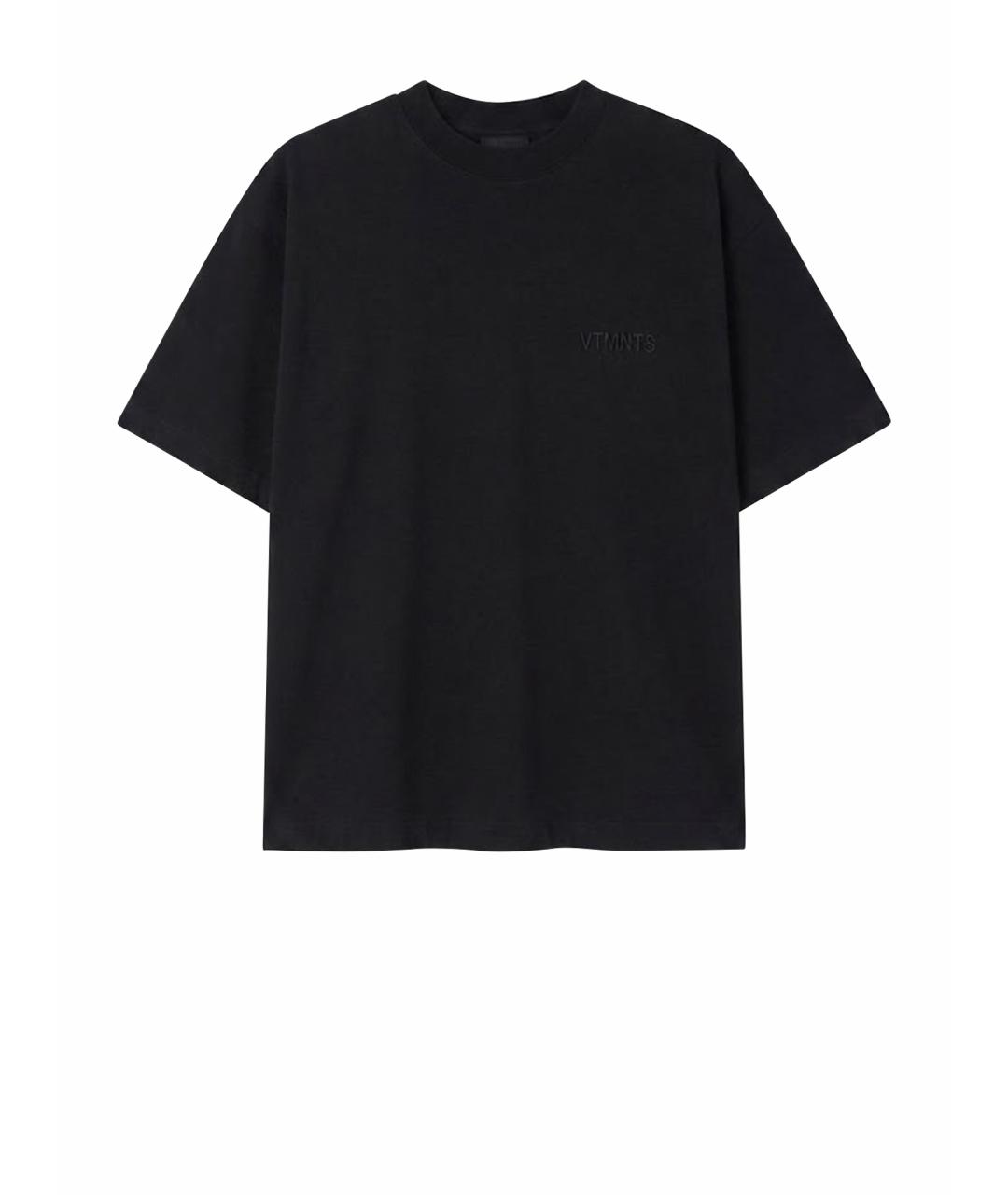 VETEMENTS Черная футболка, фото 1