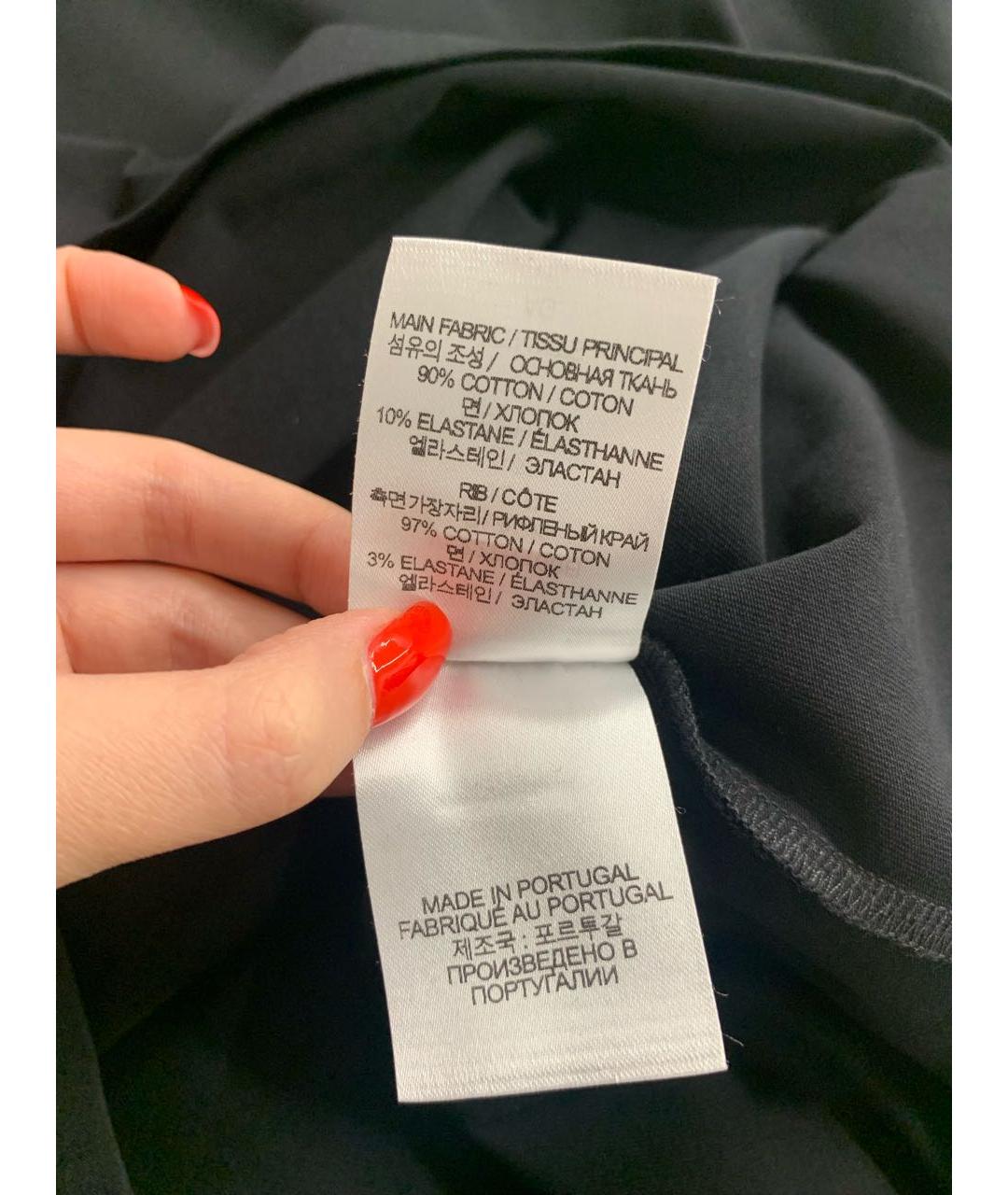 VETEMENTS Черная футболка, фото 5