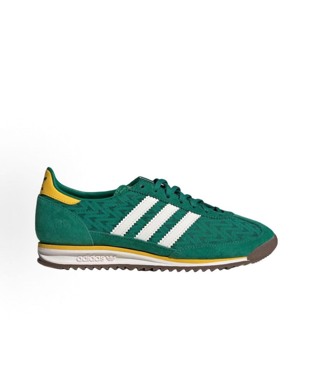 ADIDAS Зеленые текстильные низкие кроссовки / кеды, фото 7
