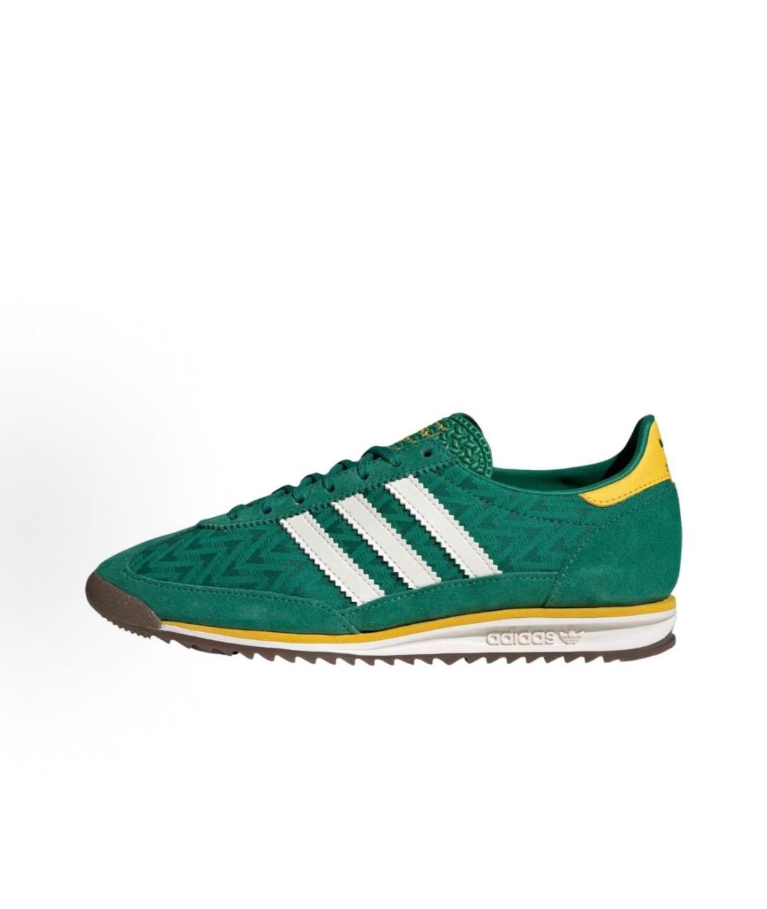 ADIDAS Зеленые текстильные низкие кроссовки / кеды, фото 2