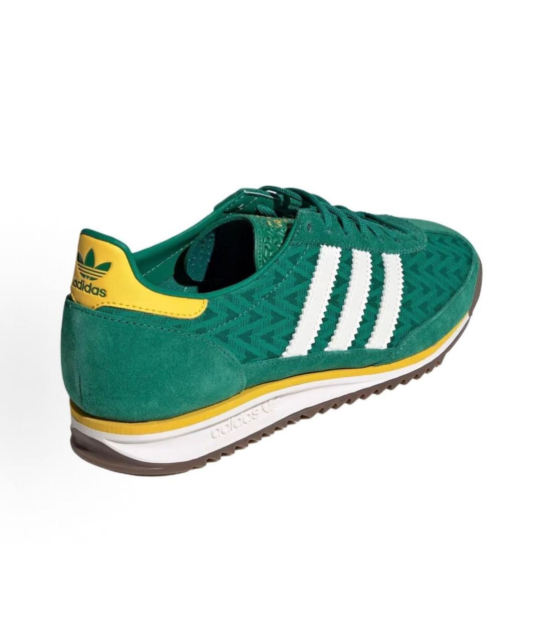 ADIDAS Зеленые текстильные низкие кроссовки / кеды, фото 5
