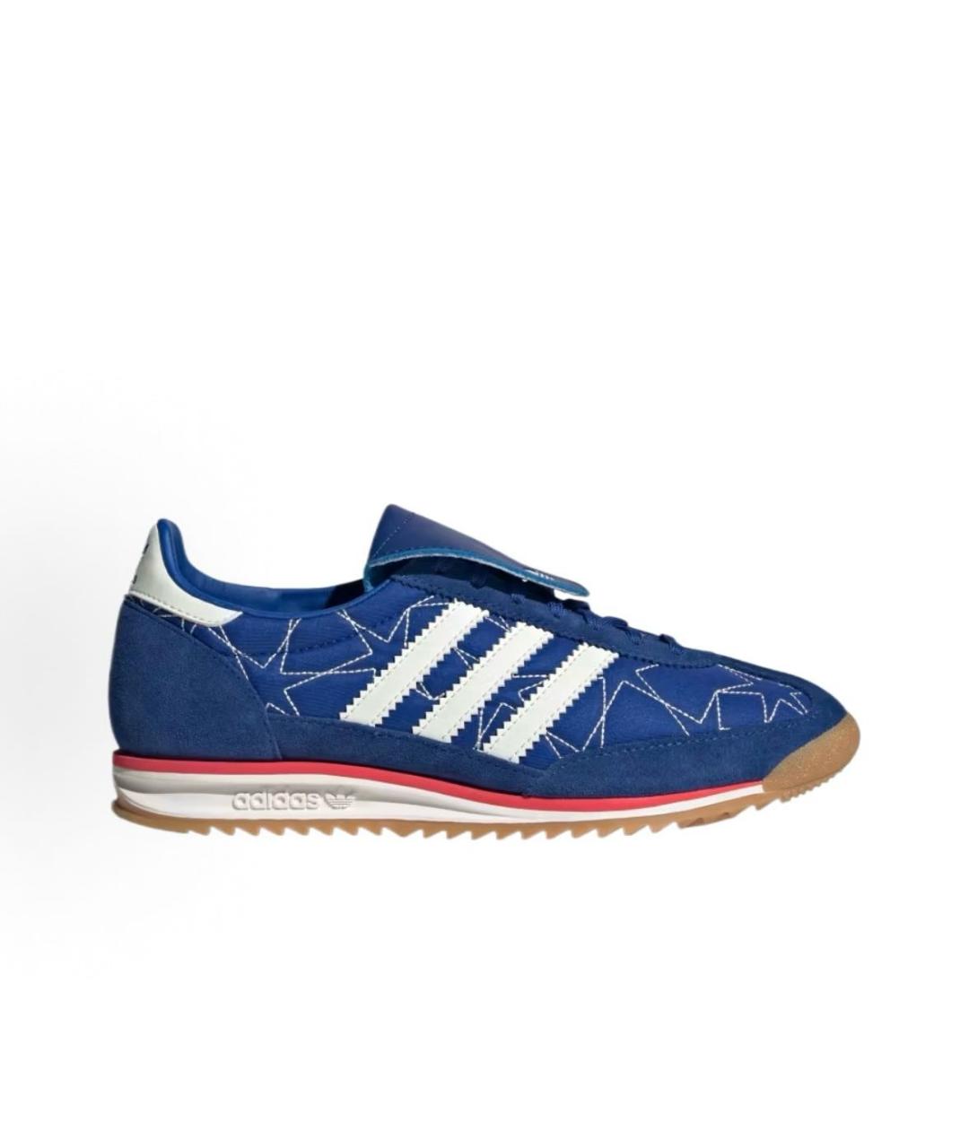 ADIDAS Синие текстильные низкие кроссовки / кеды, фото 7