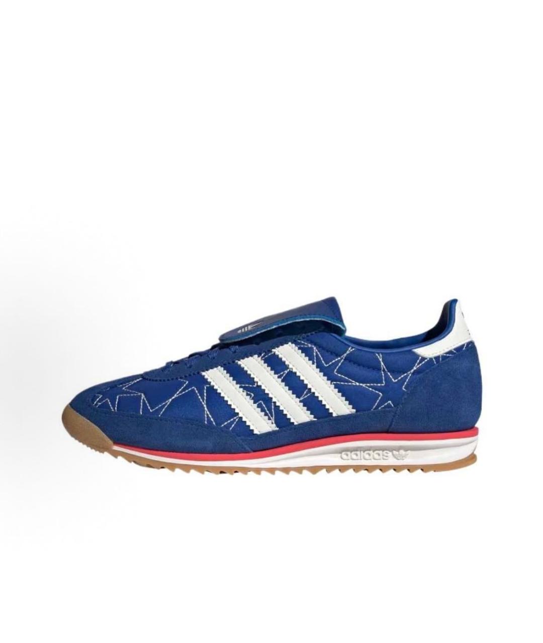 ADIDAS Синие текстильные низкие кроссовки / кеды, фото 2