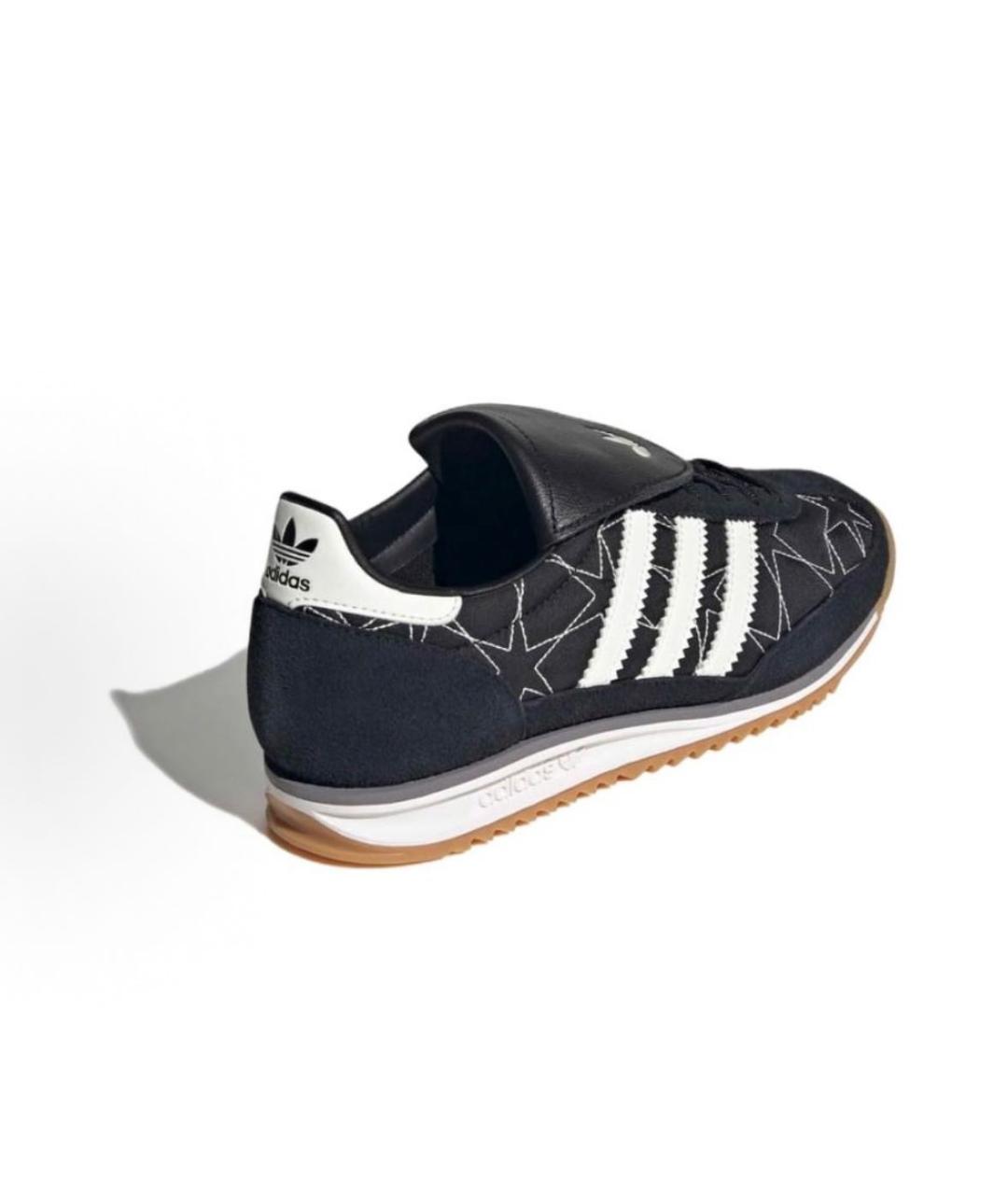 ADIDAS Черные текстильные низкие кроссовки / кеды, фото 4