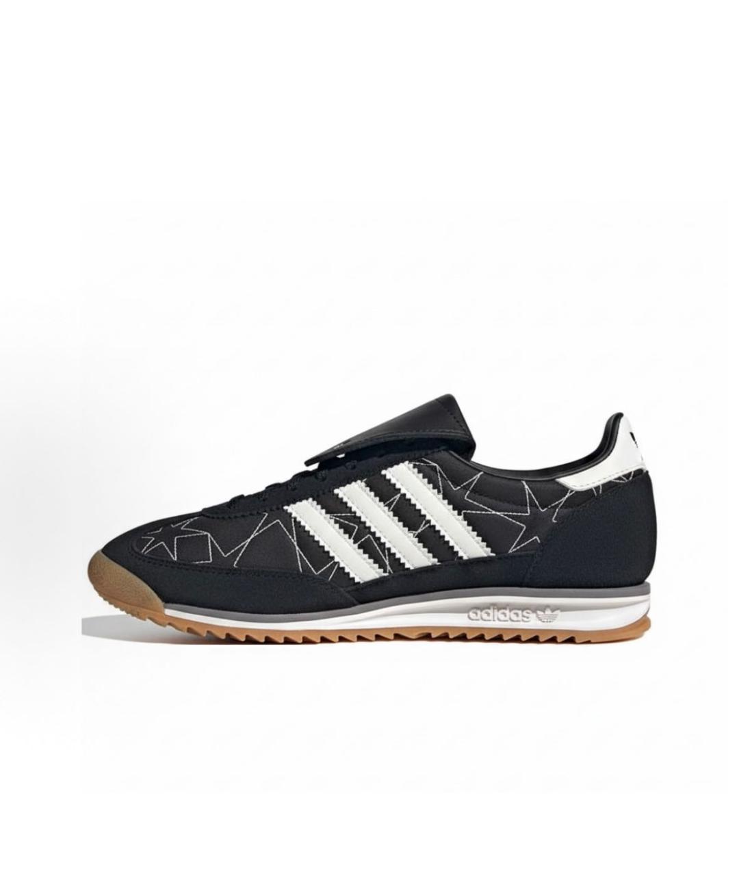 ADIDAS Черные текстильные низкие кроссовки / кеды, фото 2