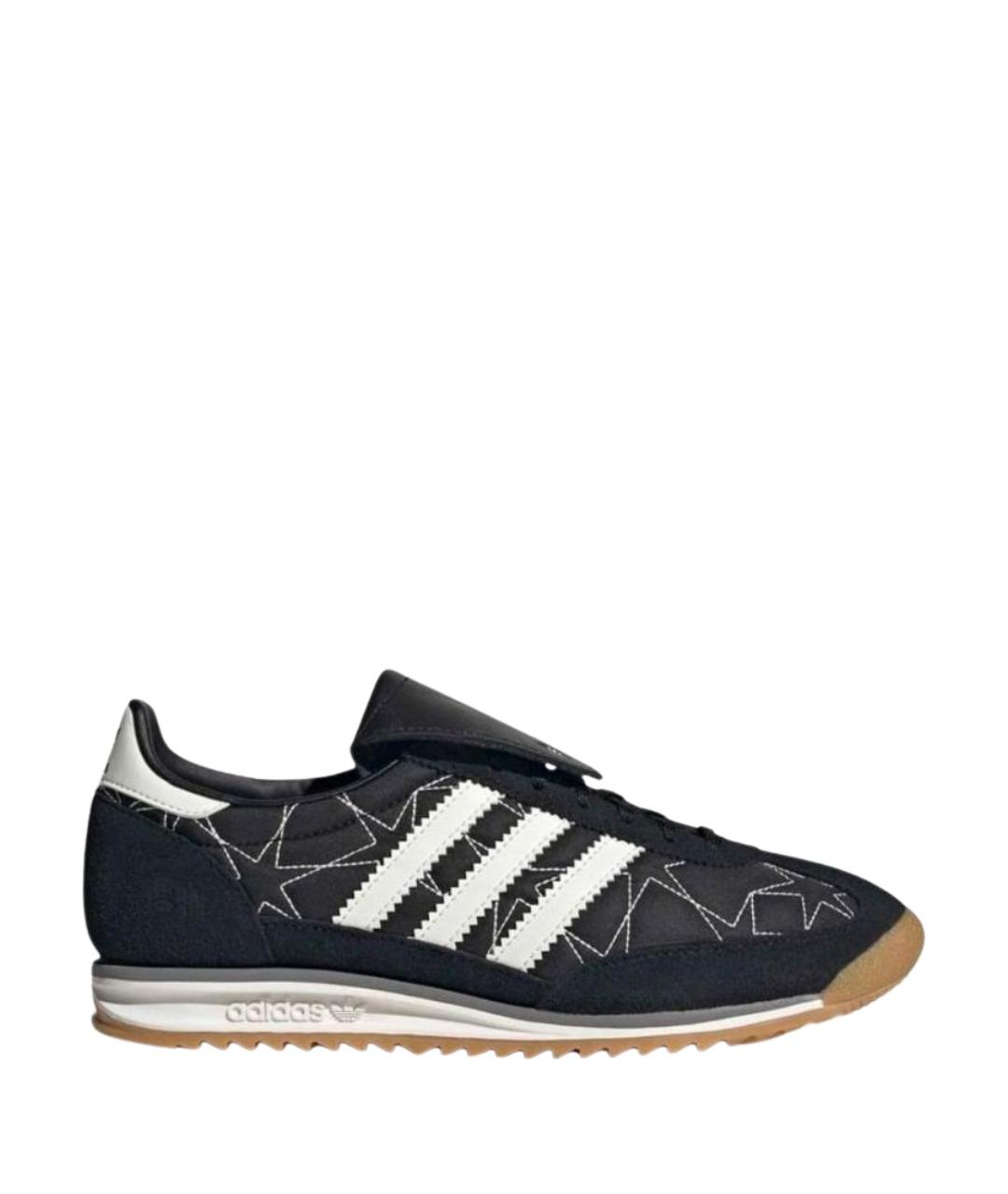 ADIDAS Черные текстильные низкие кроссовки / кеды, фото 1