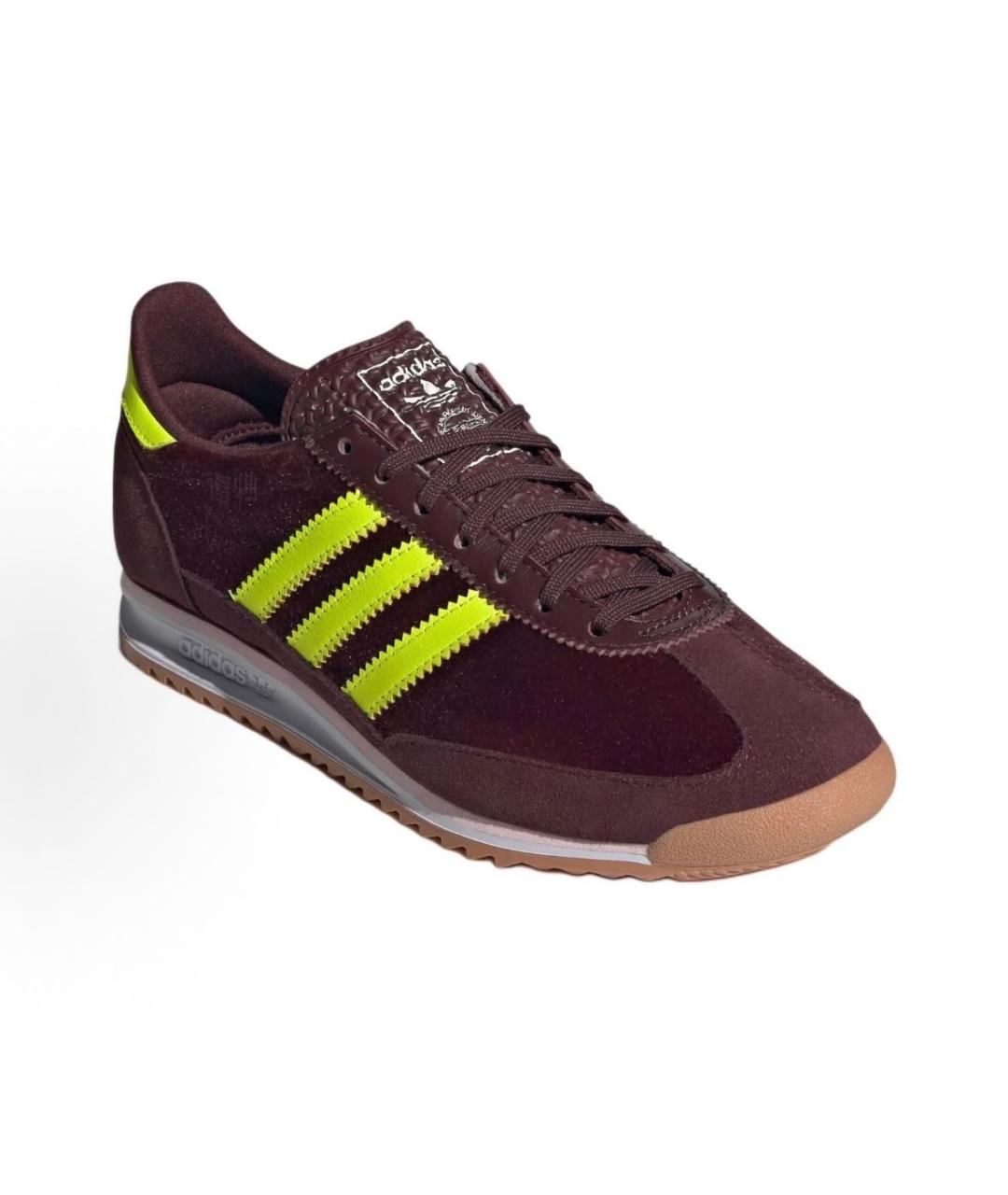 ADIDAS Бордовые текстильные низкие кроссовки / кеды, фото 2