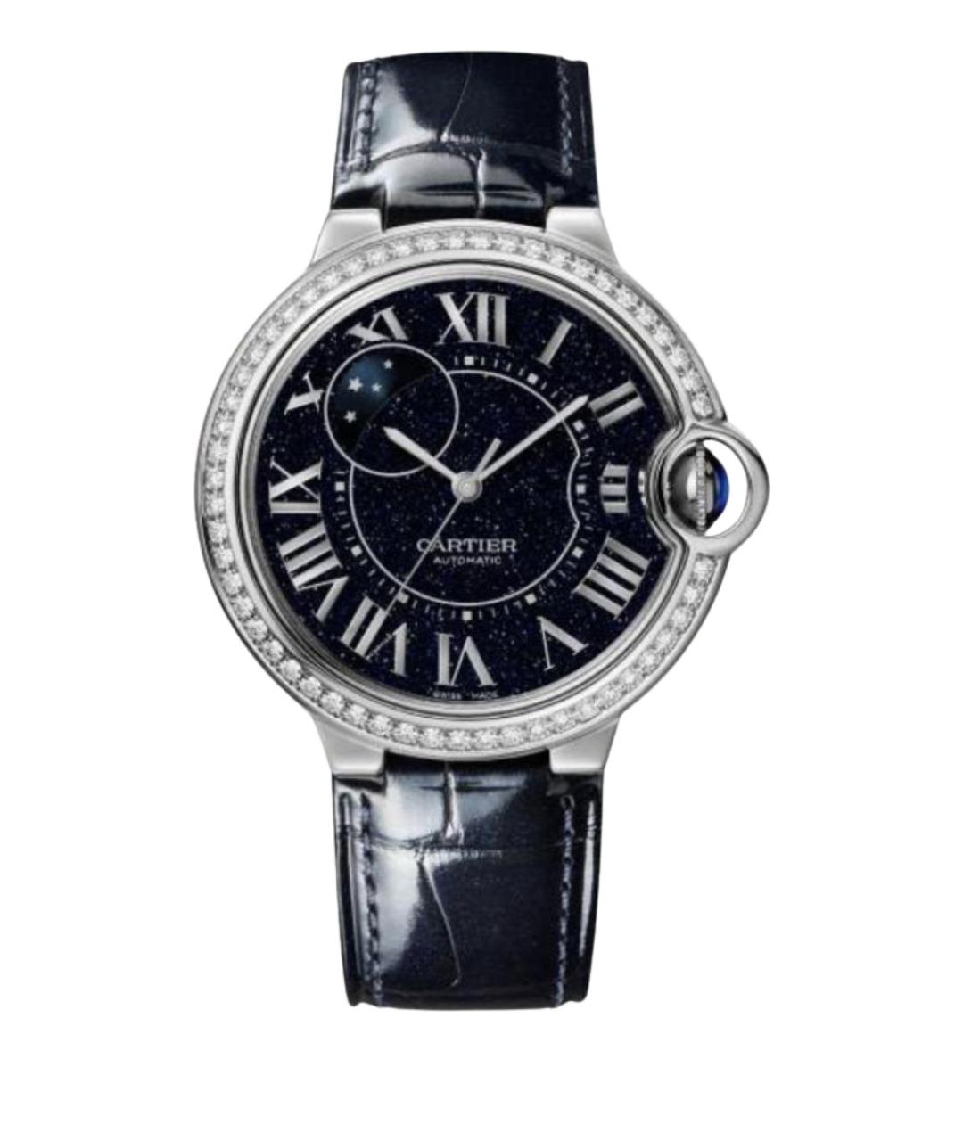 CARTIER Черные часы из белого золота, фото 1