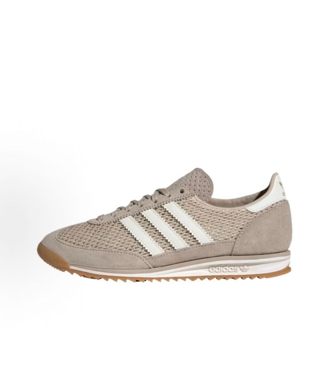 ADIDAS Бежевые текстильные низкие кроссовки / кеды, фото 2
