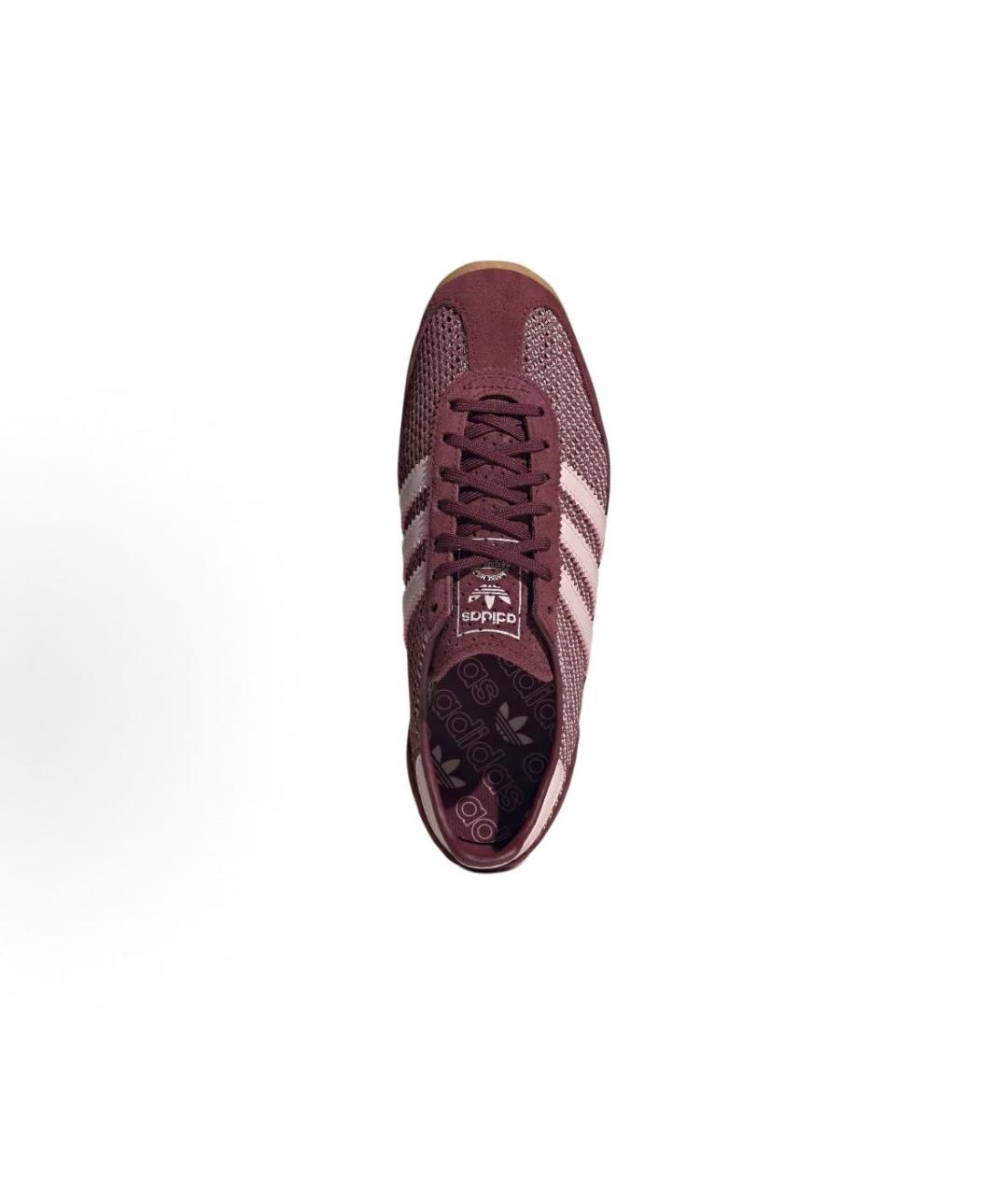 ADIDAS Бордовые замшевые низкие кроссовки / кеды, фото 3