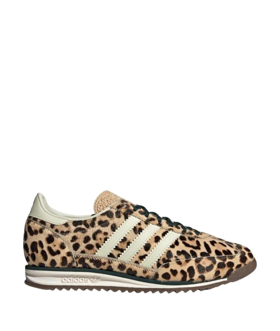 ADIDAS Бежевые текстильные низкие кроссовки / кеды, фото 1