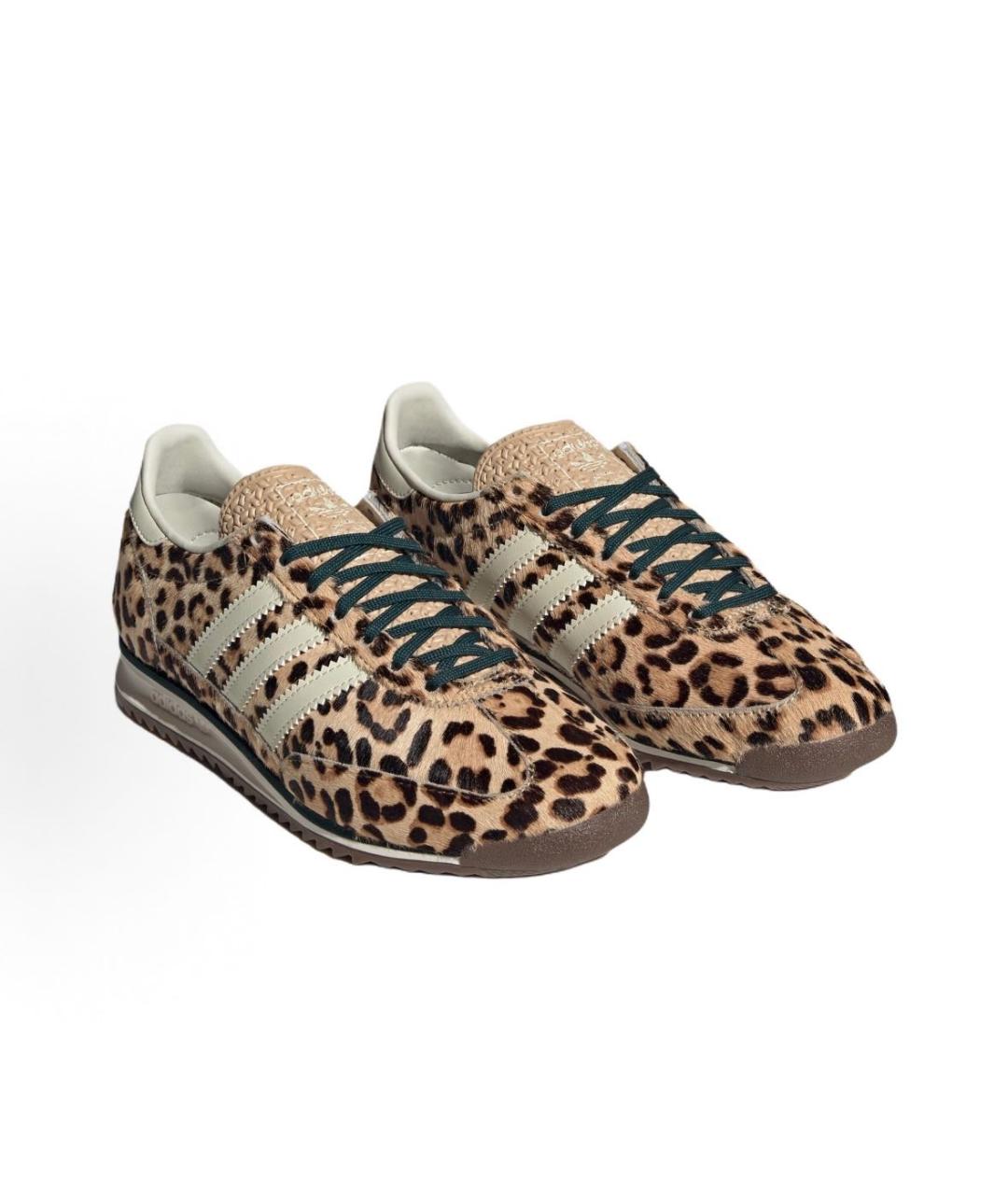 ADIDAS Бежевые текстильные низкие кроссовки / кеды, фото 3