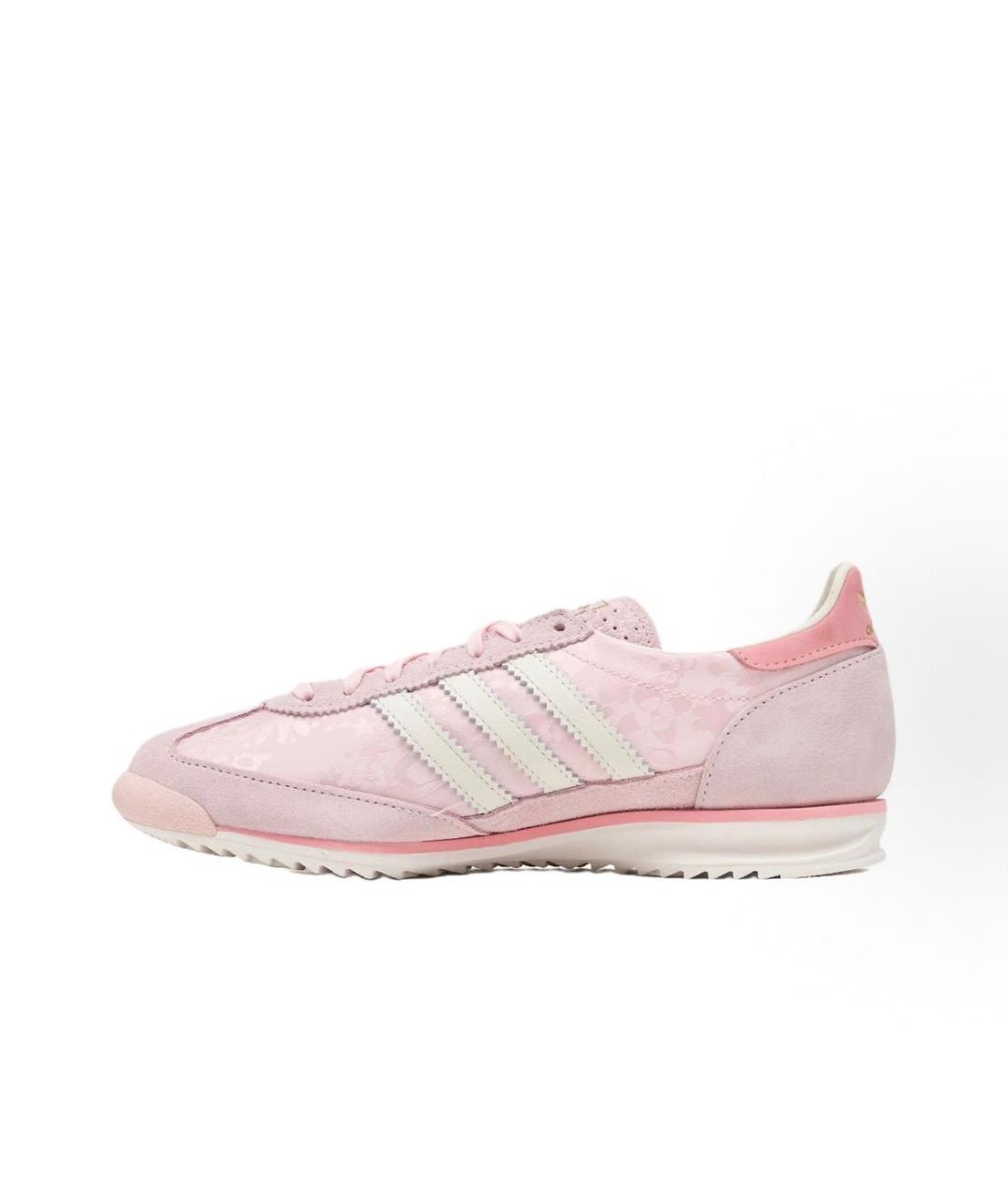 ADIDAS Розовые текстильные низкие кроссовки / кеды, фото 2