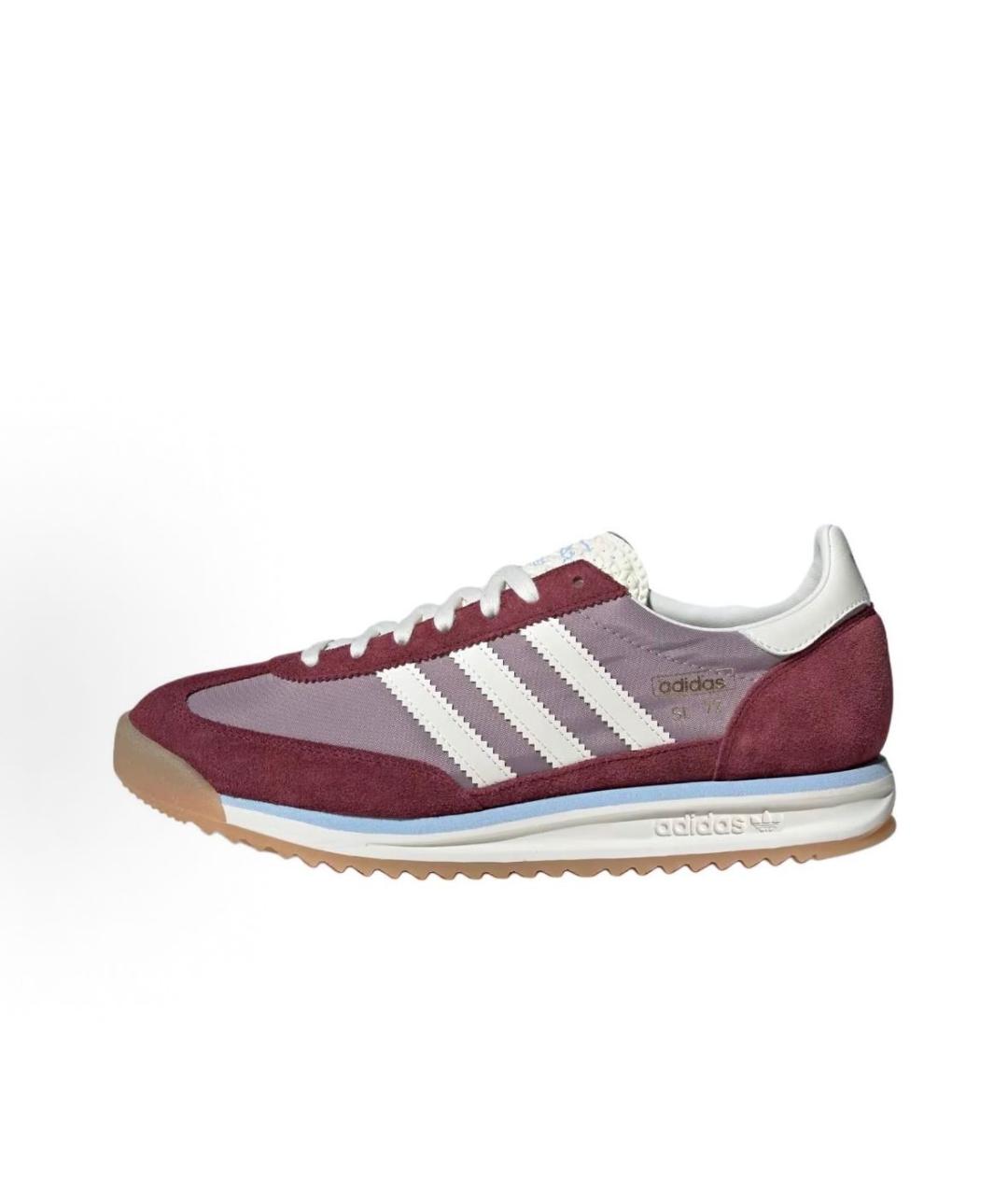 ADIDAS Бордовые текстильные низкие кроссовки / кеды, фото 2