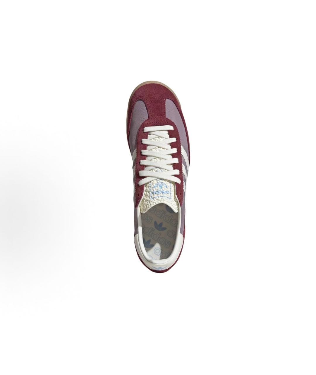 ADIDAS Бордовые текстильные низкие кроссовки / кеды, фото 4