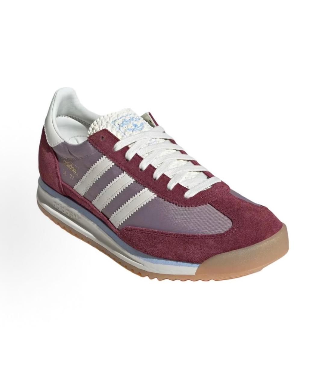 ADIDAS Бордовые текстильные низкие кроссовки / кеды, фото 3
